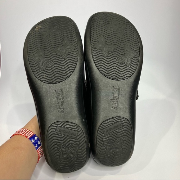 Alegria Khloe black Nappa professional‎ shoes leather buckle women’s size 42 - Picture 6 of 8